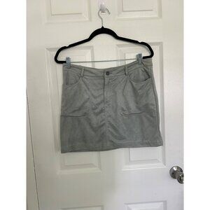 Pink Martini Blue Suede Skirt